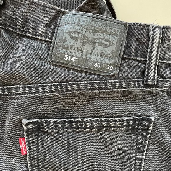 Levi's 514 Black Straight Leg Jeans - Picture 9 of 9